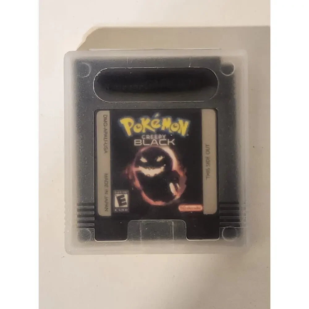 Nintendo Gameboy Color Pokemon Creepy Black Video Game US Version W/Case NEW